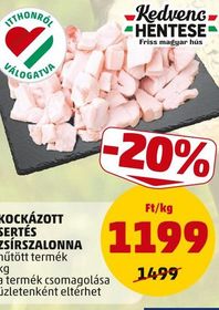 Kedvenc Hentese KOCKÁZOTT SERTÉS ZSÍRSZALONNA – Penny