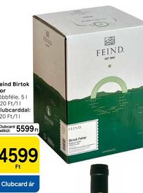 Feind Birtok bor – Tesco