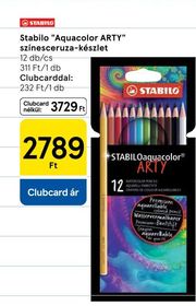 Stabilo "Aquacolor ARTY" színesceruza-készlet – Tesco