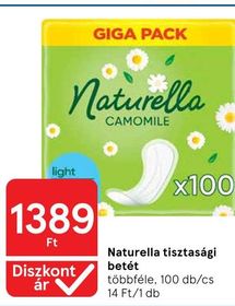 Naturella tisztasági betét – Tesco