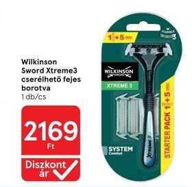 Wilkinson Sword Xtreme3 cserélhető fejes borotva – Tesco