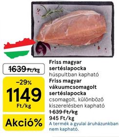 Friss magyar sertéslapocka – Tesco