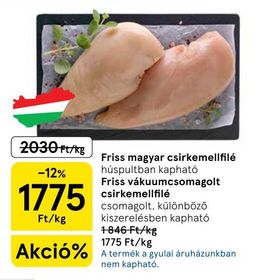 Friss magyar csirkemellfilé – Tesco