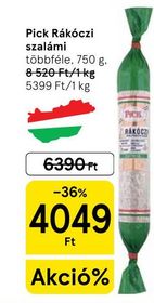 Pick Rákóczi szalámi – Tesco
