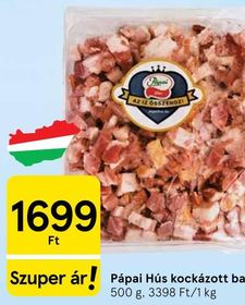 Pápai Hús kockázott bacon – Tesco