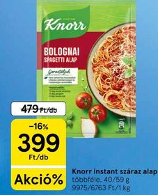 Knorr instant száraz alap – Tesco