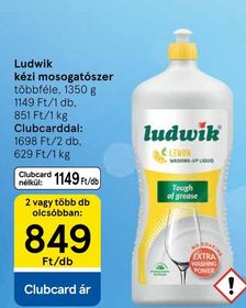 Ludwik kézi mosogatószer – Tesco
