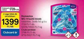 Domestos WC-frissítő blokk – Tesco