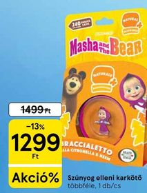 Masha and the Bear Szúnyog elleni karkötő – Tesco