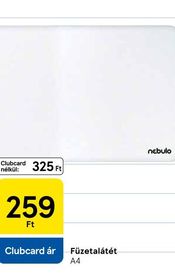 nebulo Füzetalátét – Tesco