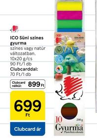 ICO Süni színes gyurma – Tesco