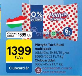 Pöttyös Túró Rudi multipack – Tesco