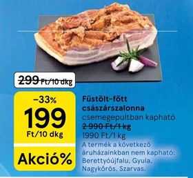 Füstölt-főtt császárszalonna – Tesco