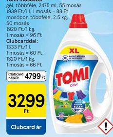 Tomi mosószer – Tesco