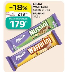 Milka MILKA WAFFELINI, NUSSINI – Auchan