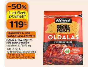 Hamé HAMÉ GRILL PARTY FŰSZERKEVERÉK – Auchan