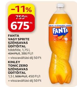 Fanta, Sprite FANTA VAGY SPRITE SZÉNSAVAS ÜDÍTŐITAL – Auchan