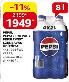 Pepsi PEPSI, PEPSI ZERO VAGY PEPSI TWIST SZÉNSAVAS ÜDÍTŐITAL – Auchan