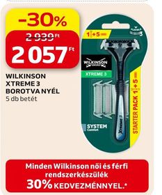Wilkinson WILKINSON XTREME 3 BOROTVA NYÉL – Auchan