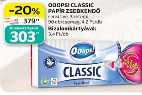 Ooops! OOOPS! CLASSIC PAPÍR ZSEBKENDŐ – Auchan