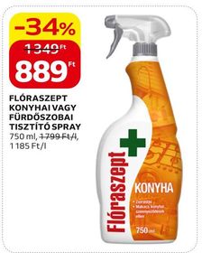 Flóraszept FLÓRASZEPT KONYHAI VAGY FÜRDŐSZOBAI TISZTÍTÓ SPRAY – Auchan