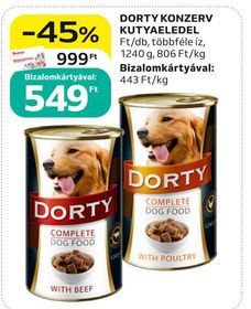 Dorty DORTY KONZERV KUTYAELEDEL – Auchan