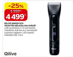 QILIVE 600201374 VEZETÉK NÉLKÜLI HAJVÁGÓ – Auchan