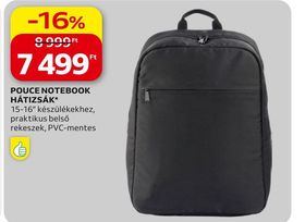 POUCE NOTEBOOK HÁTIZSÁK – Auchan