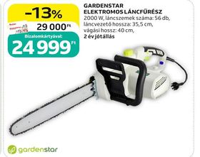 Gardenstar GARDENSTAR ELEKTROMOS LÁNCFŰRÉSZ – Auchan