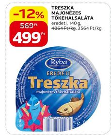 Ryba TRESZKA MAJONÉZES TŐKEHALSALÁTA – Auchan
