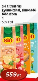 Sió CitrusFriss gyümölcsital, Limonádé – Reál