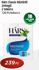 Hárs Classic Kéztörlő – Reál