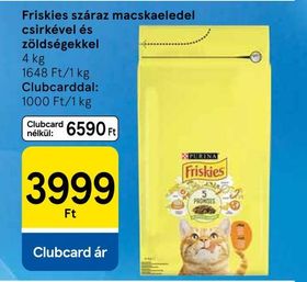 Friskies száraz macskaeledel csirkével és zöldségekkel – Tesco