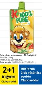Kubu püré, Immuno vagy Tízórai püré – Tesco