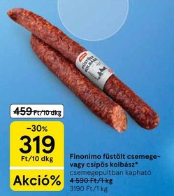 Finonimo füstölt csemege- vagy csípős kolbász* – Tesco