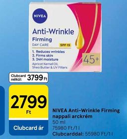 NIVEA Anti-Wrinkle Firming nappali arckrém – Tesco