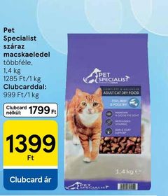 Pet Specialist száraz macskaeledel – Tesco