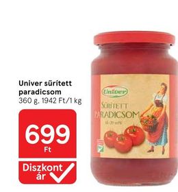 Univer sűrített paradicsom – Tesco