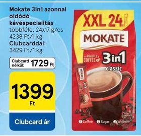 Mokate 3in1 azonnal oldódó kávéspecialitás – Tesco