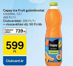 Cappy Ice Fruit gyümölcsital – Tesco