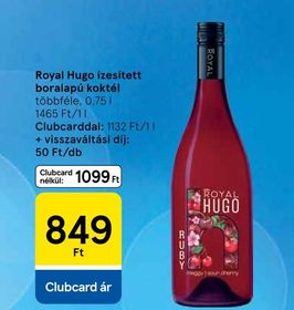 Royal Hugo ízesített boralapú koktél – Tesco