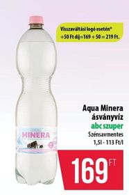 Aqua Minera ásványvíz – Coop