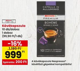 SPAR PREMIUM Kávékapszula – Spar