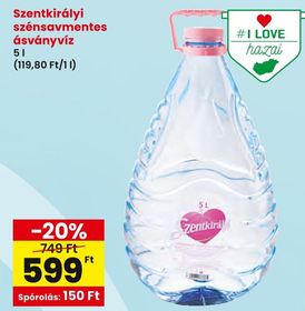Szentkirályi szénsavmentes ásványvíz – Spar