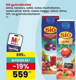 Sió gyümölcsital – Spar