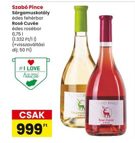 Szabó Pince Sárgamuskotály – Spar