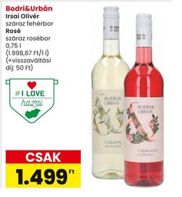 Bodri&Urbán Irsai Olivér – Spar