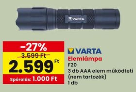 VARTA Elemlámpa – Spar