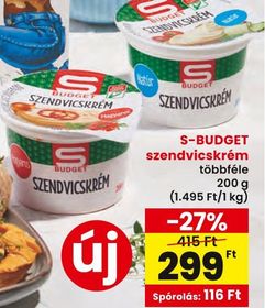 S-BUDGET szendvicskrém – Spar