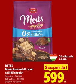 DETKI Mesés hozzáadott cukor nélküli nápolyi – Lidl